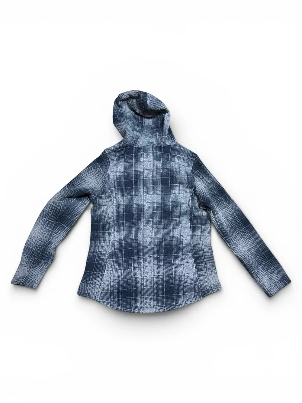 The North Face Women’s Plaid Fleece Hoodie Pullover Gray Size Medium Medium